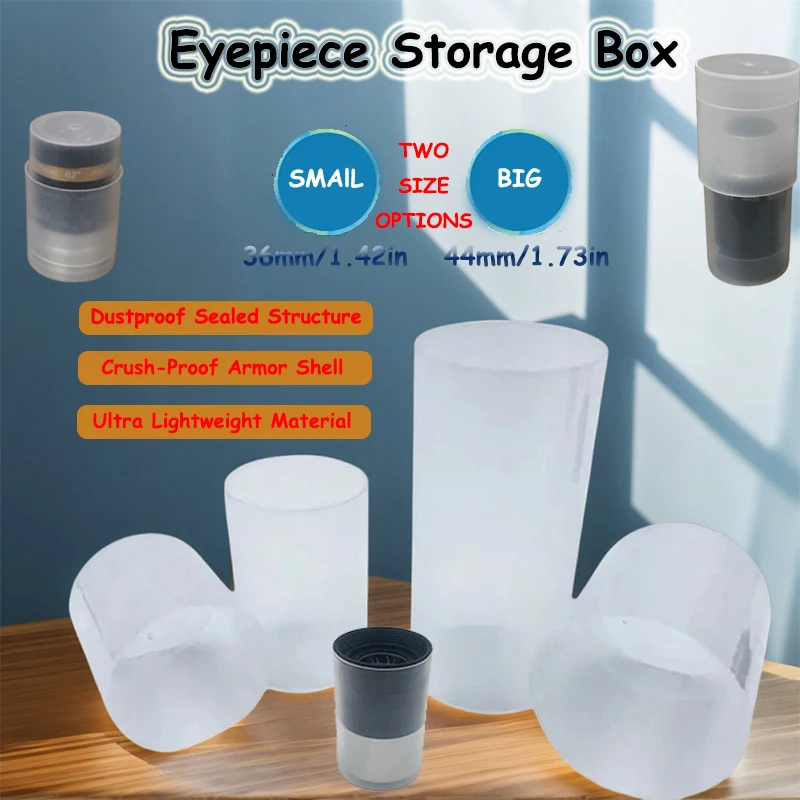 

Маленький/большой многорежимный пылезащитный контейнер для окуляров — портативный регулируемый защитный чехол для хранения астрономии и фотографии