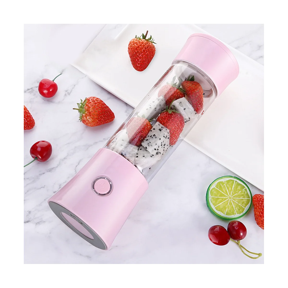 

480Ml Portable USB Charging Fruit Shake Cup Home Quick Juicer Multi-Functional Mini Portable Juicer &Travel-C