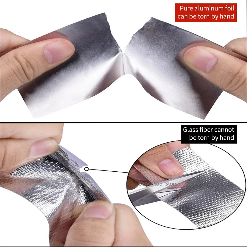 Aluminum foil tape self-adhesive kitchen pipeline sealing leak proof Repair Tape 20mm~150mm