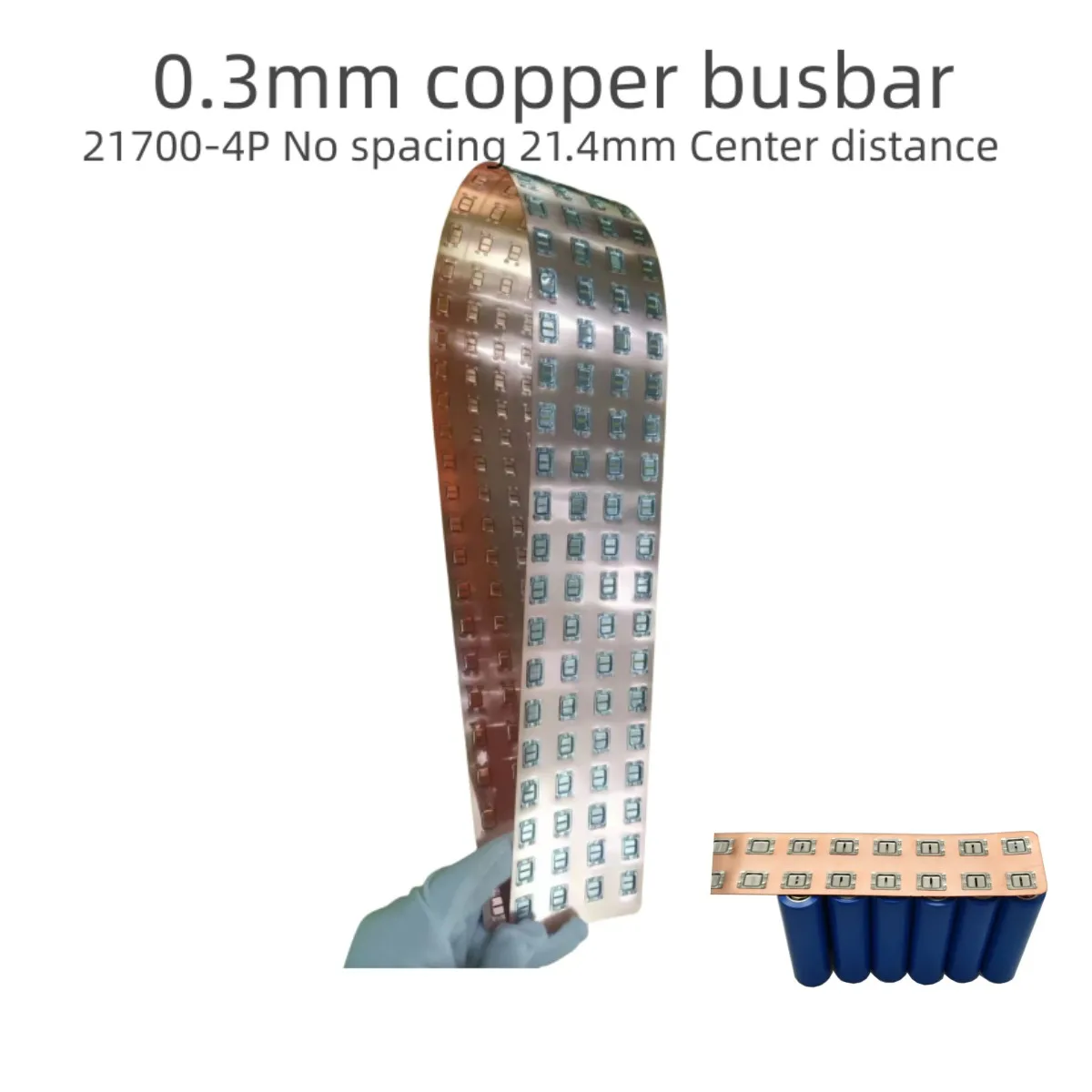 4P مربع 21700 شرائط النحاس والنيكل 0.3 مللي متر × 800 مللي متر بسبار قطع المكونات الإلكترونية تباعد 21.4 22.5 23-3 قطعة مجموعة قطع مجانية #1