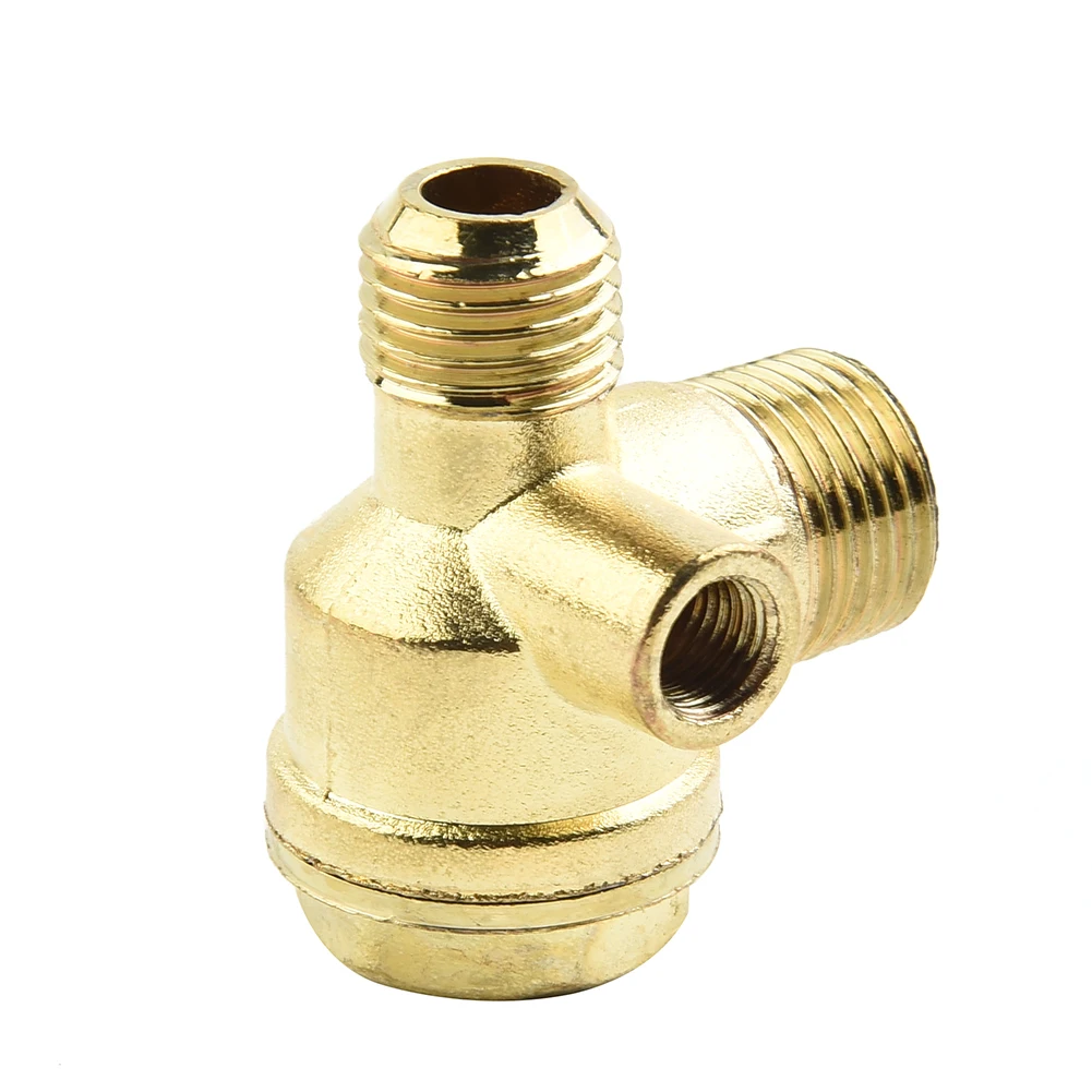 

Tool Check Valve 16mm 3 Port Check Valve For Air Compressor Gold Male Thread Connector Piston Pump Top-quality