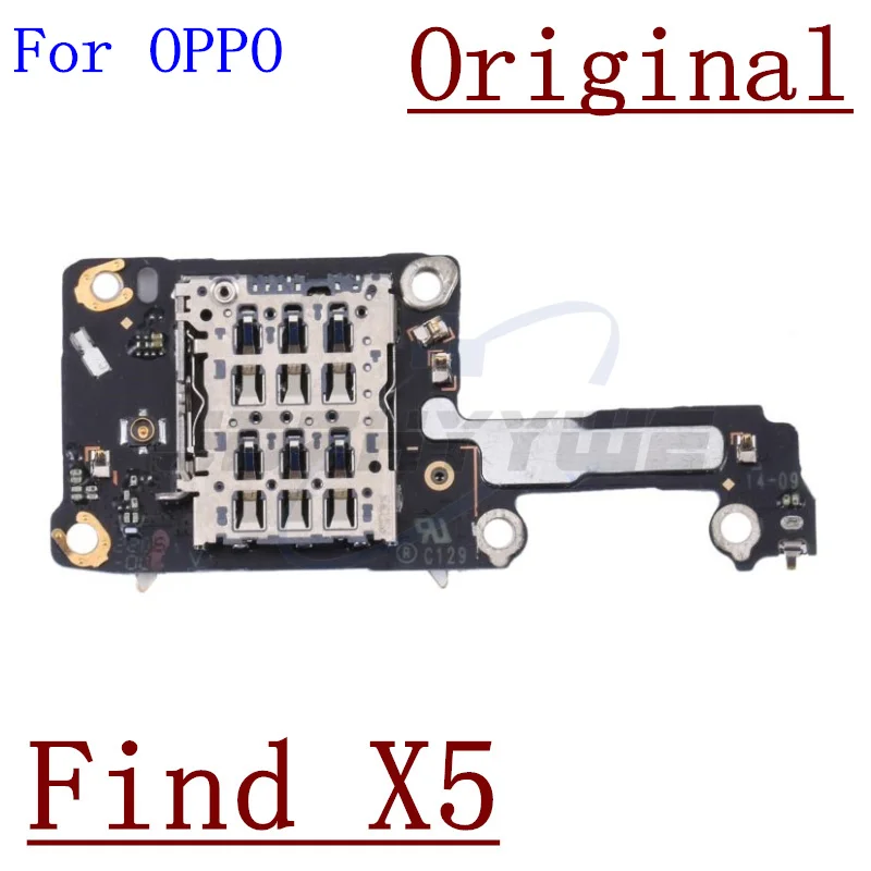 Original USB Charging Port Board Dock Plug Connector+SIM Card Holder Socket Flex Cable For OPPO Find X2 X5 Pro Lite