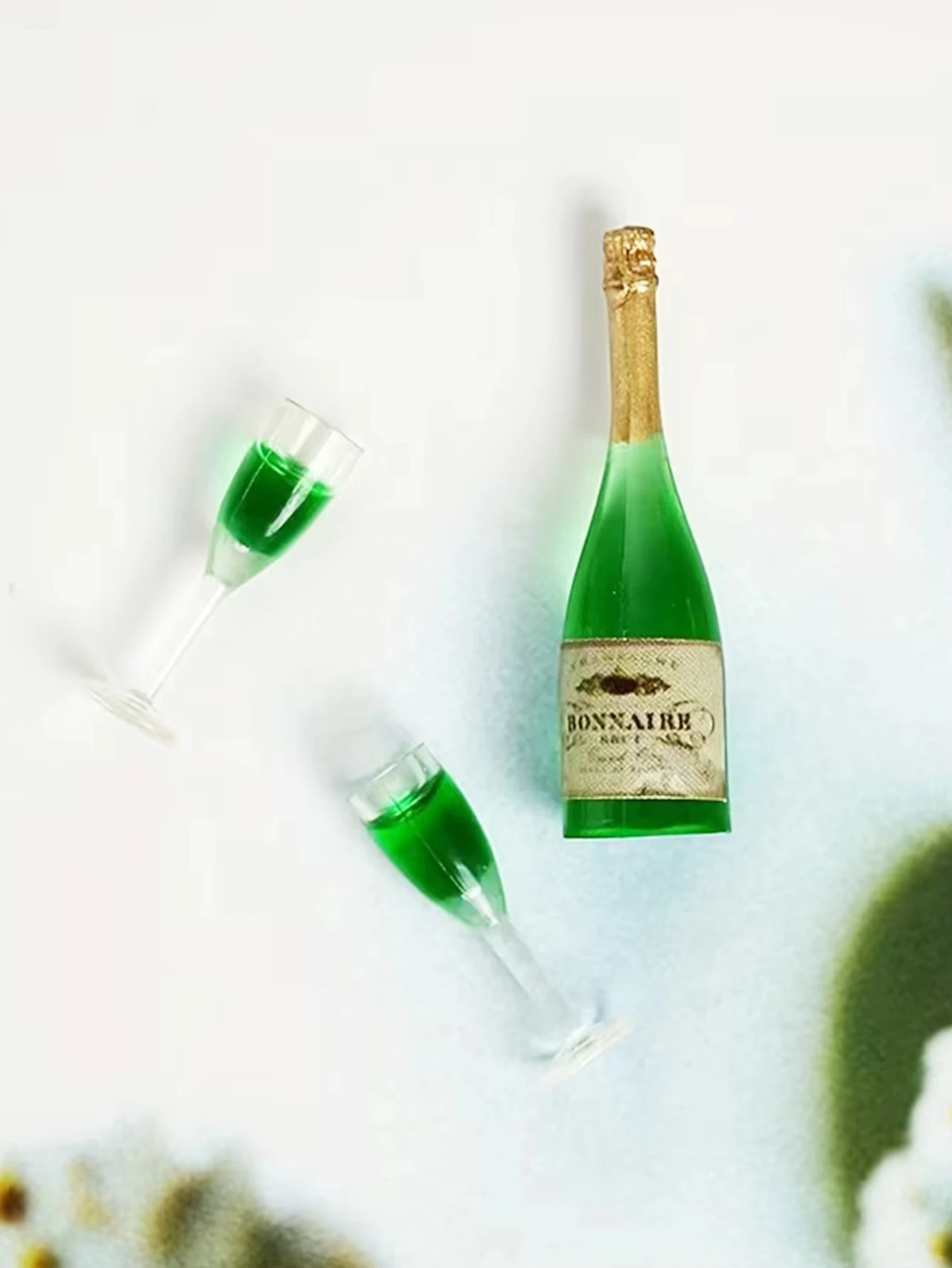 Dollhouse Mini Wine Champagne  - Miniature Terrain Set ulasan dan harga