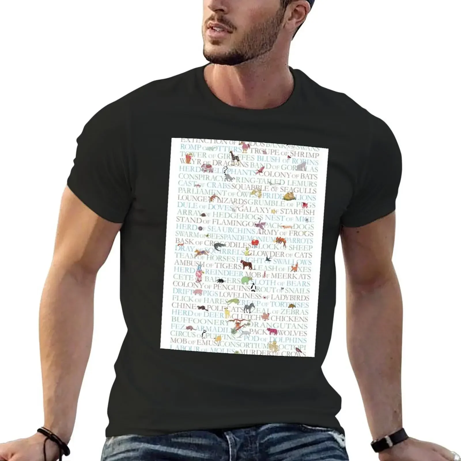 Animal Collective Nouns T-Shirt custom shirt cute clothes boys whites men tshirt