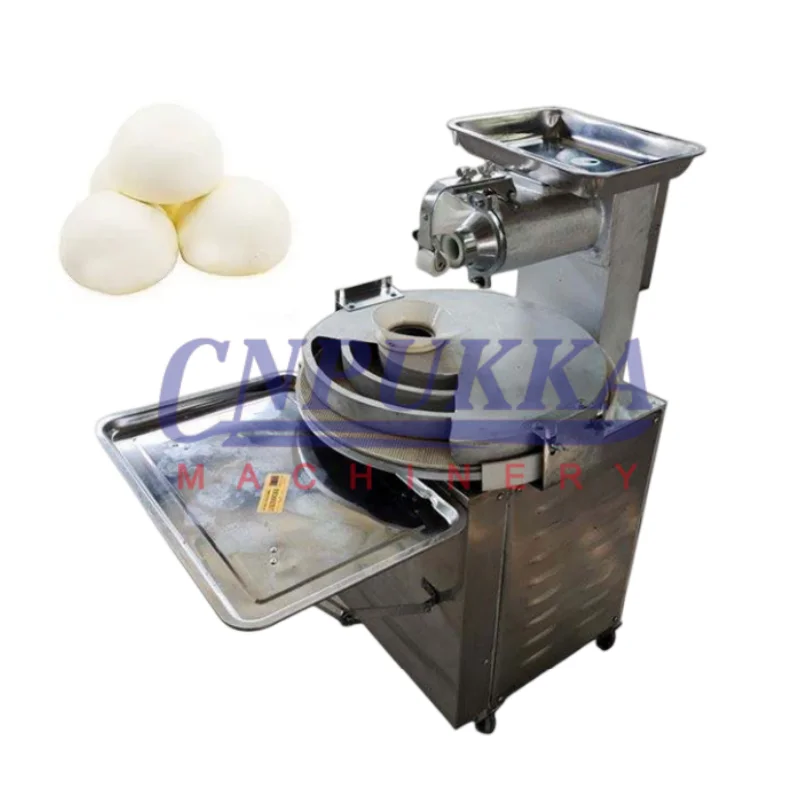 الفولاذ المقاوم للصدأ التلقائي البيتزا العجين مقسم آلة مستدير آلة مستدير العجين الغذاء الصف على البخار آلة صب كعكة الخبز