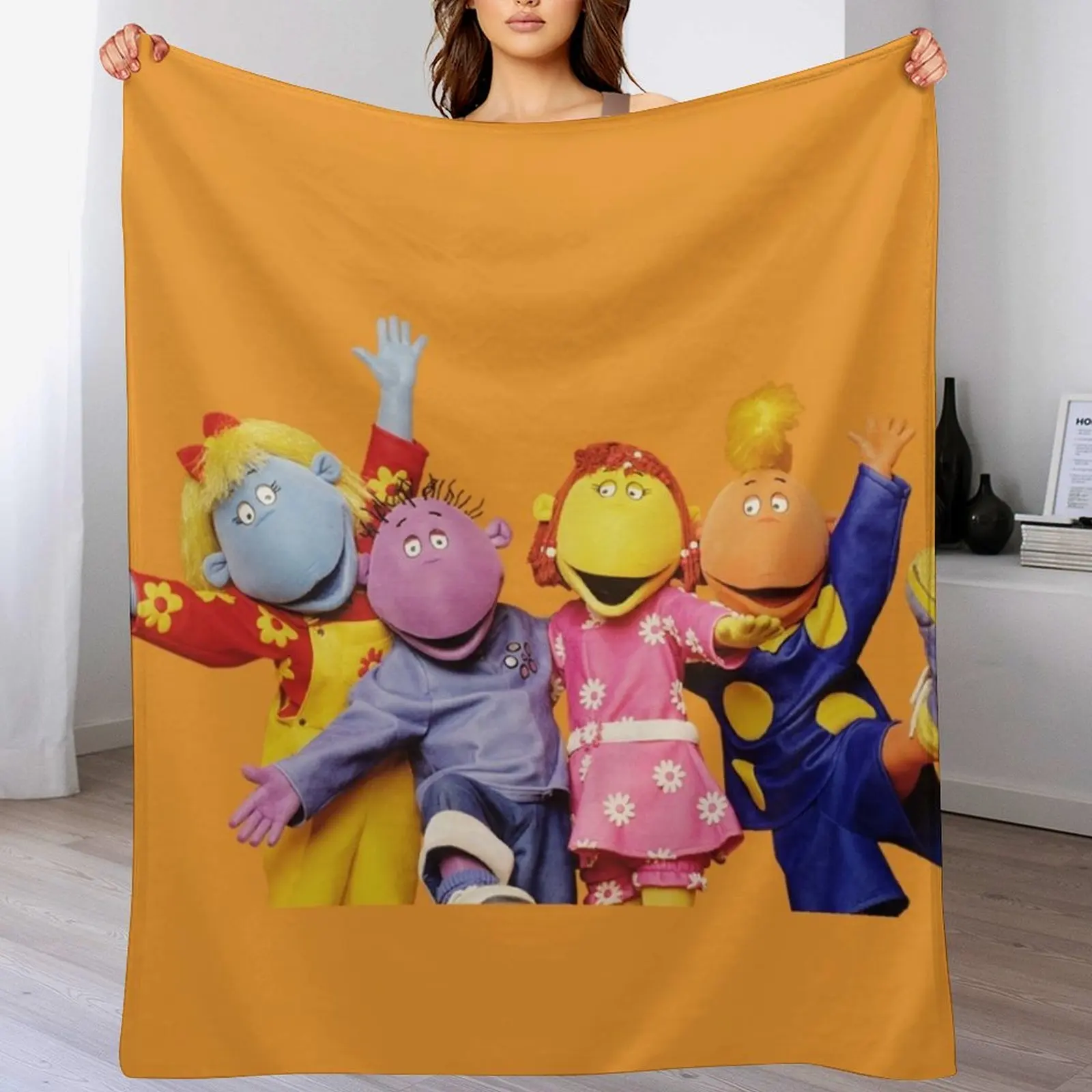 Tweenies Throw Blanket Long Lasting Soft Plush Blanket for Daily Use