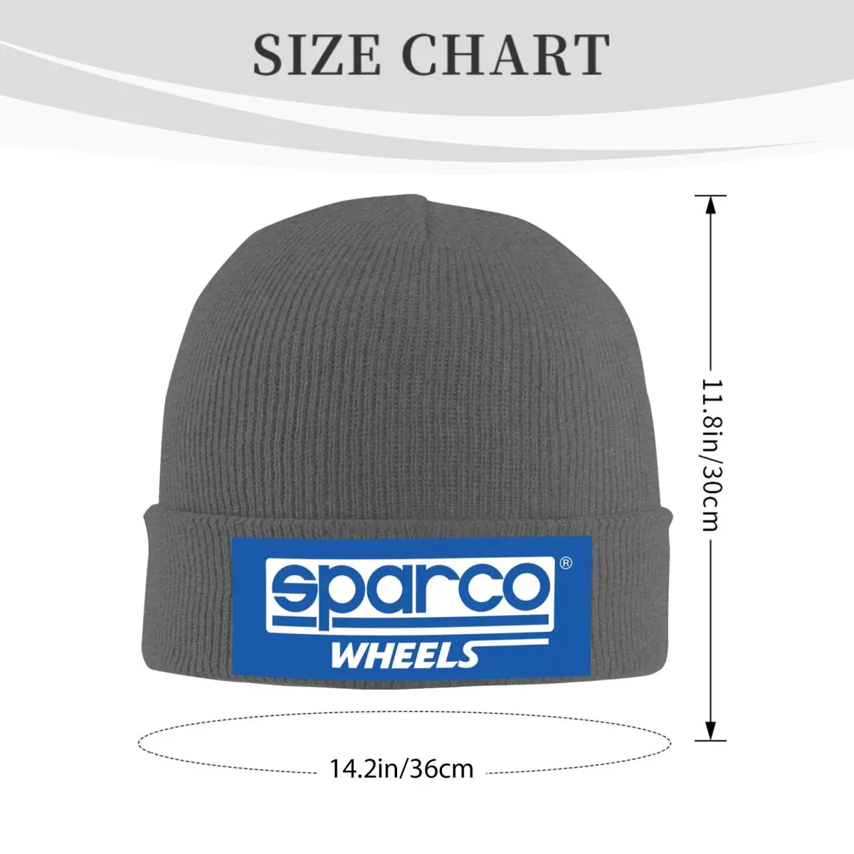 SPARCO Logo Car Racing Club Vintage Warm Knitted Cap Fashion Bonnet Hat Autumn Winter Outdoor Beanies Hats for Men Women Adult