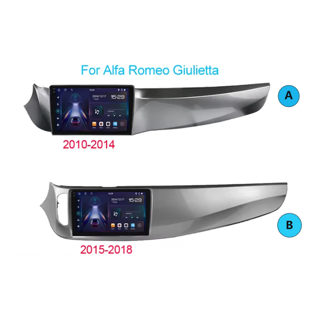 Radio Multimedia para Auto con Android 16 para Alfa Romeo Giulietta 2010-2018, Unidad Principal Estéreo, Carplay, Android Auto, Pantalla 2DIN, Bluetooth 2