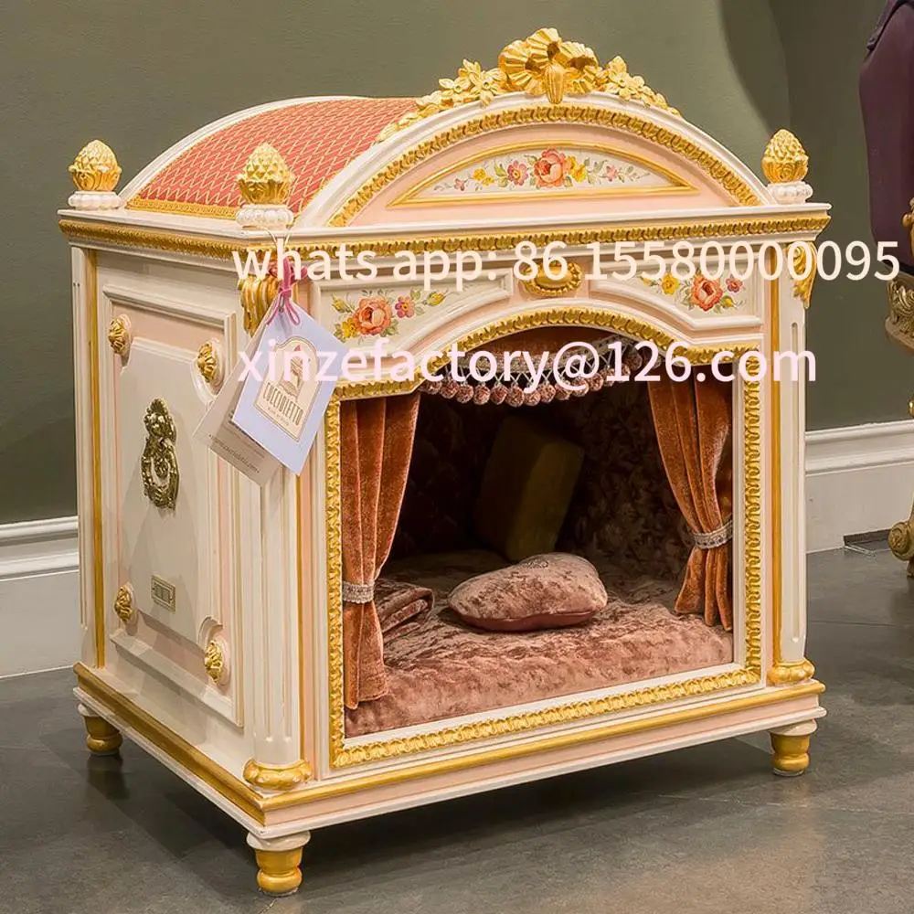 

Customizable wood kennel indoor pet