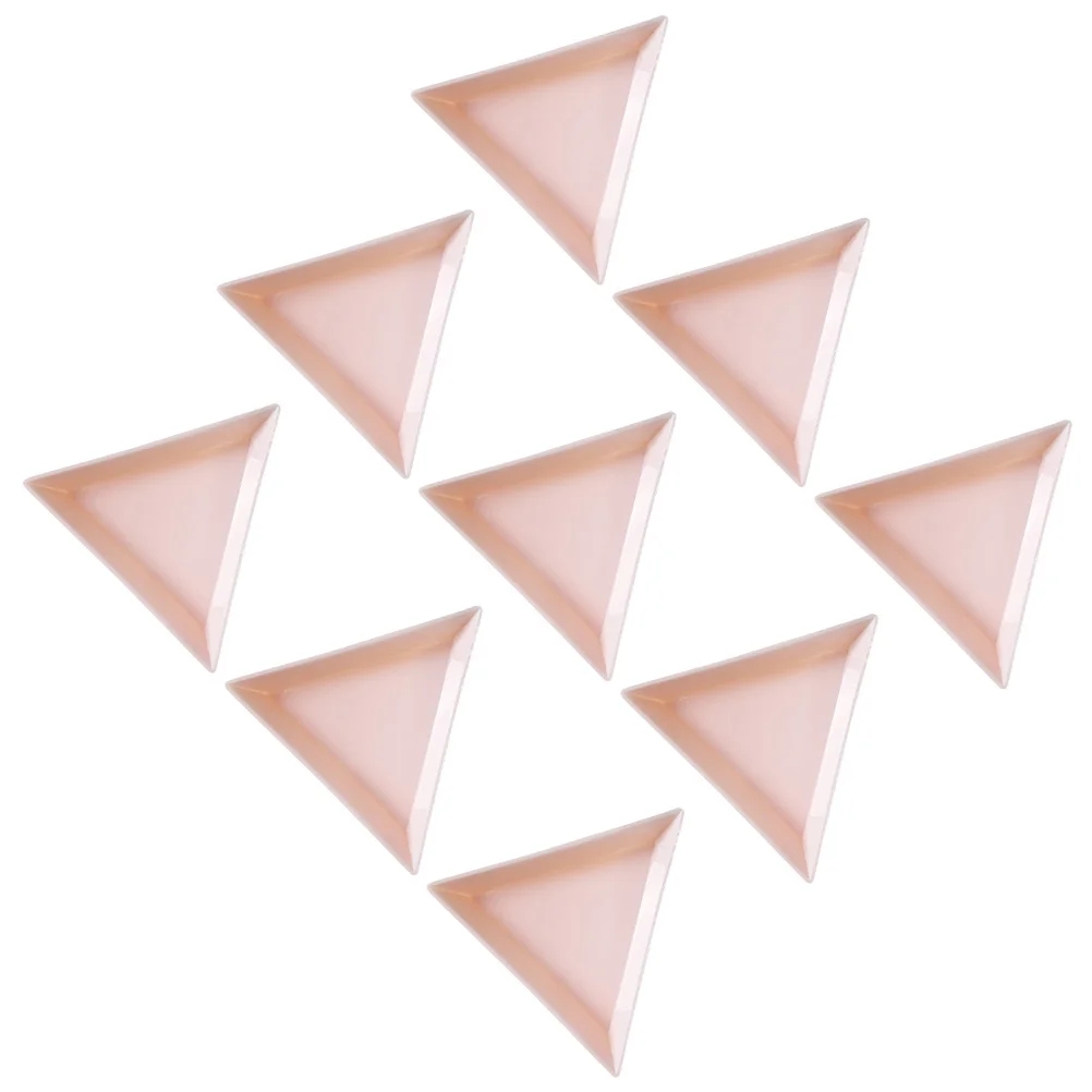 Plateau de rangement triangulaire pour Nail Art, 80 pièces, outils de manucure Premium pour l'organisation des diamants, plateaux de conception triangulaire biseautée pour les ongles