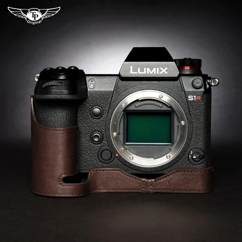

Handmade Genuine Leather Camera Half Case Cover Camera Bodysuit forPanasonic S5 S1H S1R S1