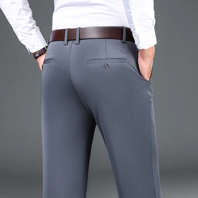 メンズビジネスパンツ,新しい高品質のファッションパンツ,カジュアルスタイル,スリム,伸縮性のあるウエストバンド,ヴィンテージ,ストリートウェア