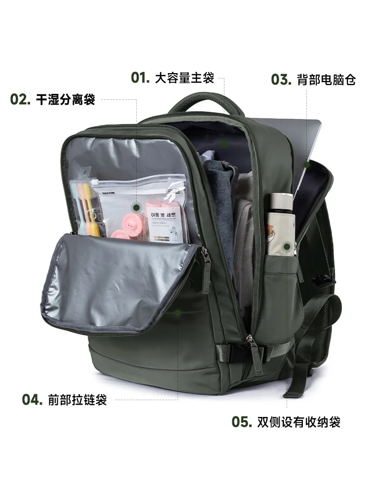 Backpack Unisex Large Capacity Travel Laptop Backpack Student Bag Multifunctional School Bag Men's Bag