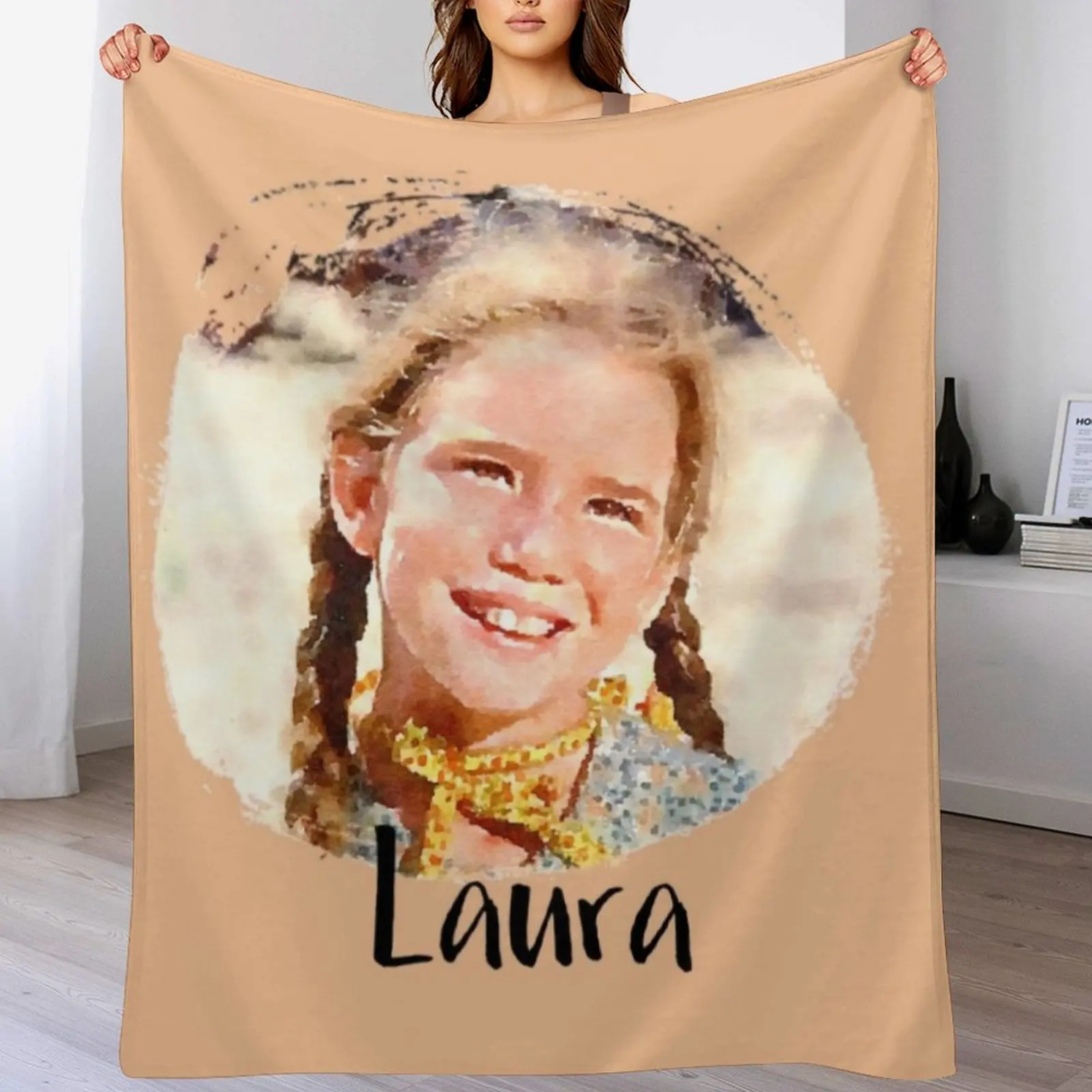 Laura Ingalls Throw Blanket Decorative Sofas Decorative Sofa Hairy Luxury Brand Blankets