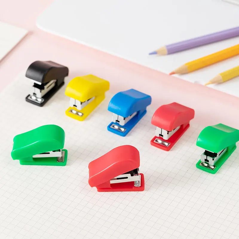 Super Mini Stapler Home Office Paper Document Bookbinding Machine Tool & Staple