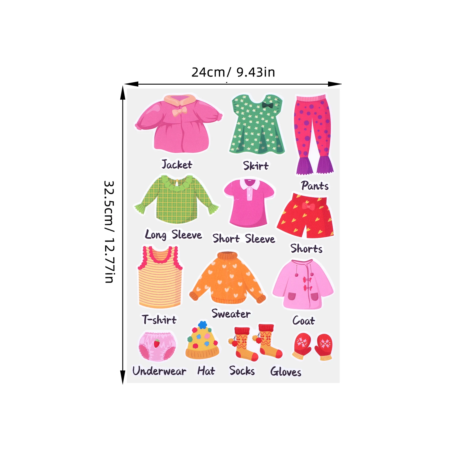 

Clothing Store Stickers Wardrobe Labels Removable Kids Room Dresser Organization Decals File Clothing Labels For Kids Folder