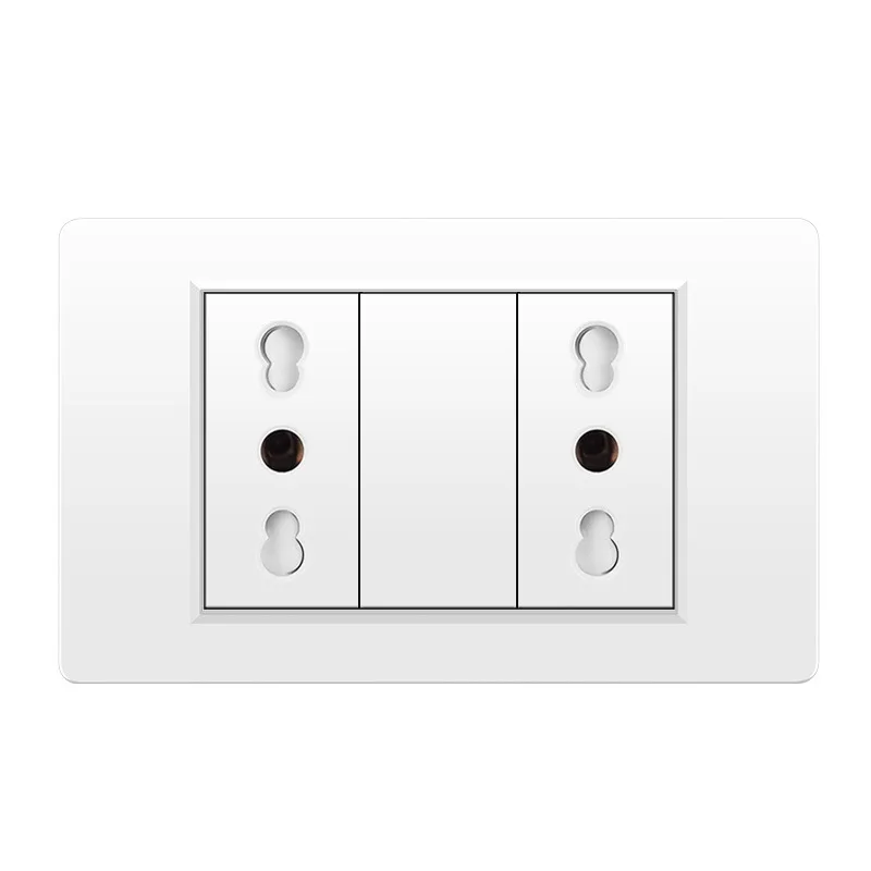 Italy USB Type C Fast Charging ,Wall Socket Switch Sat TV Tel Doorbell Chile,Dual USB Wall Socket Chile Plug Light socket