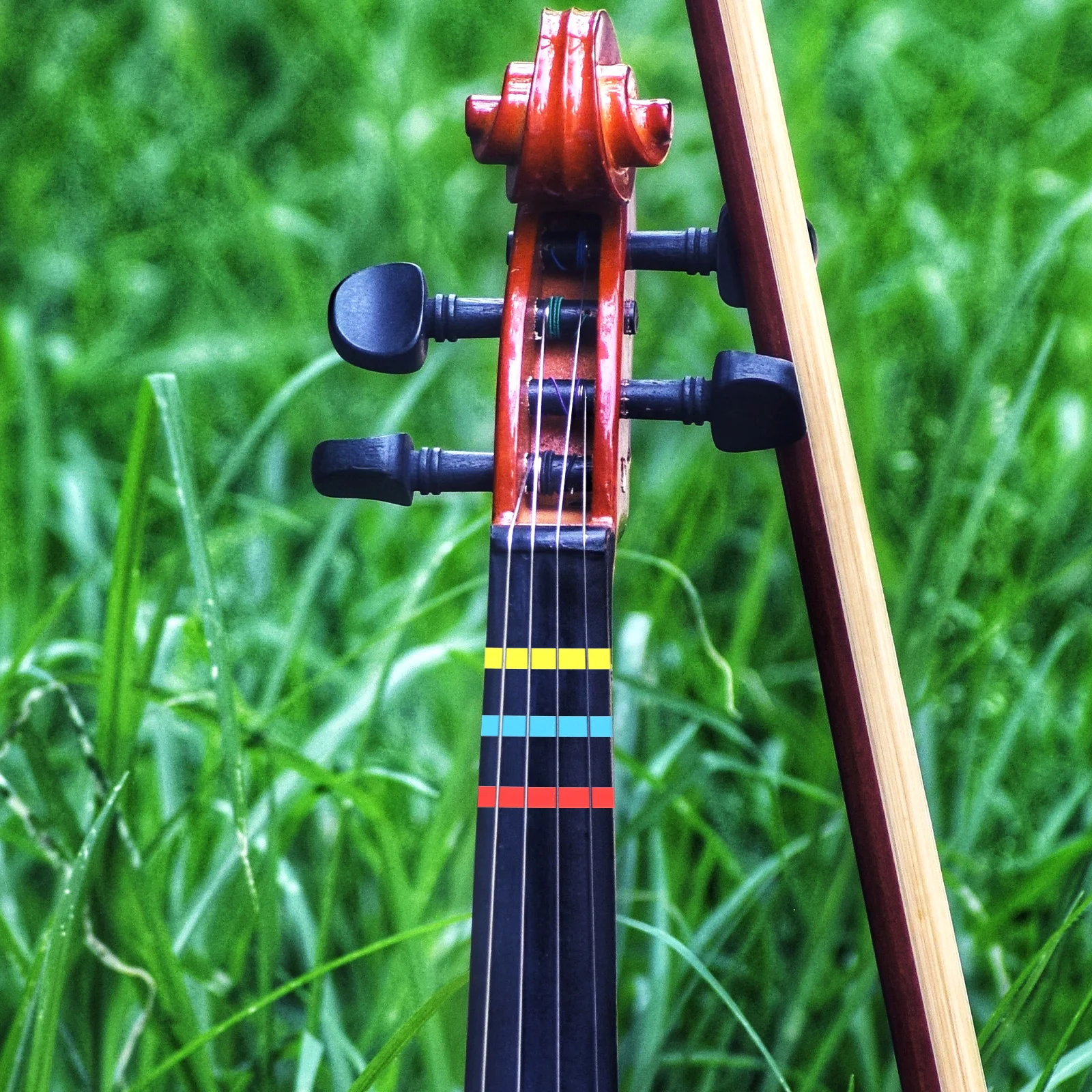 

3 Rolls Violin Fretboard Decal Tape Beginner Learning Tool Violin Notes Stickers Practicing Accessory Fretboard Stickers Tape