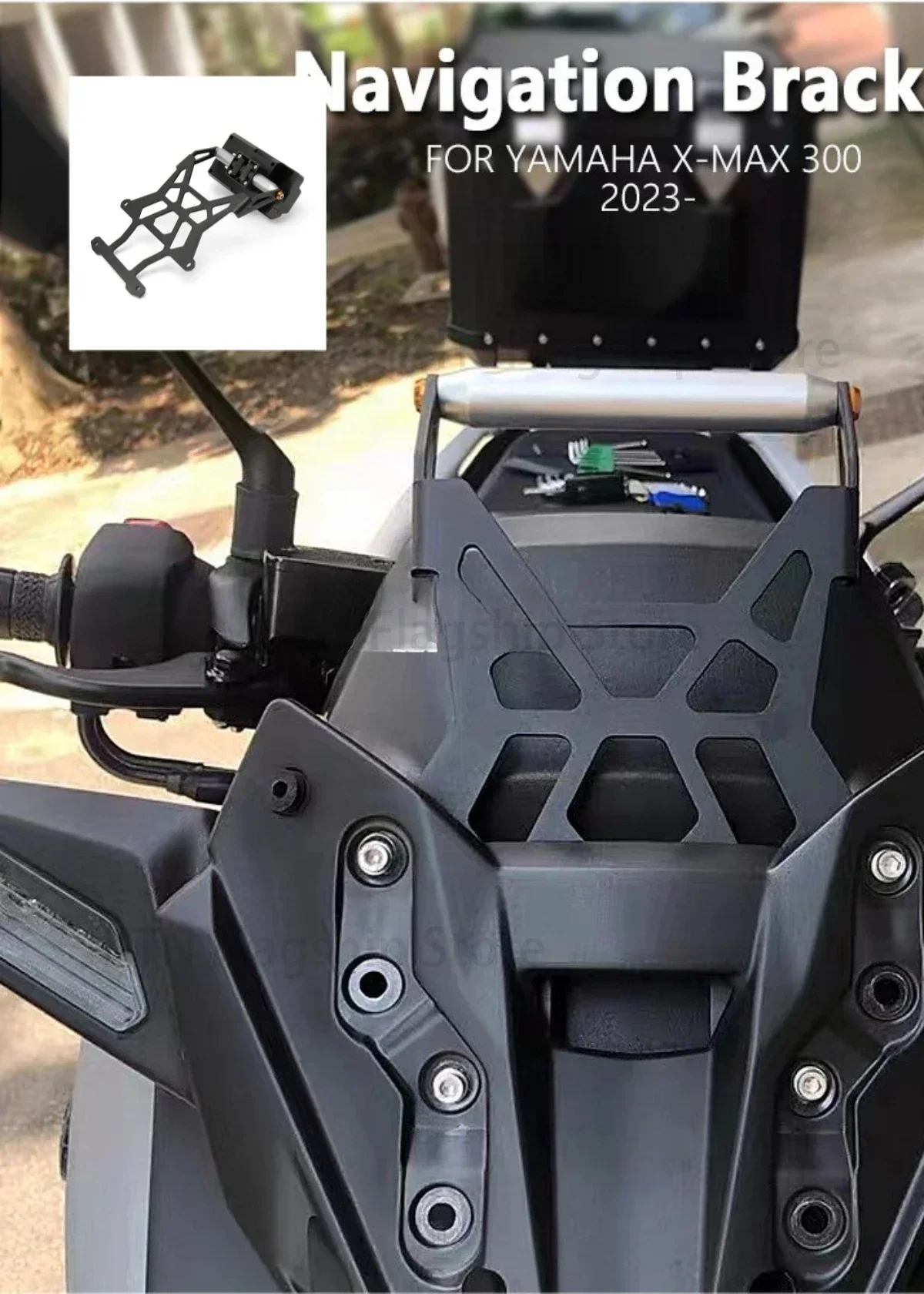 Suitable for Yamaha XMAX 300 motorcycle accessories GPS mobile phone holder 12/22mm navigation holder- navigation motorrad