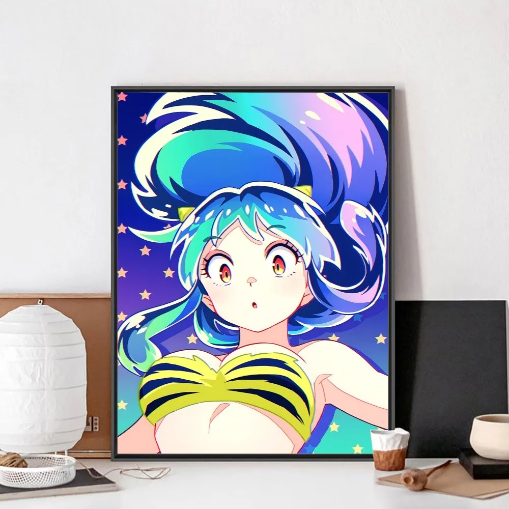 Anime Urusei Yatsura Poster Posters Kraft Paper Vintage Poster Wall Art Painting Study Aesthetic Art Small Size Wall Stickers