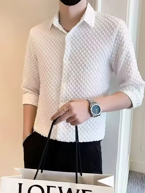 

Мужская модная футболка из ледяного шелка, облегающая, дышащая, легкая, летняя, повседневная, для молодежи