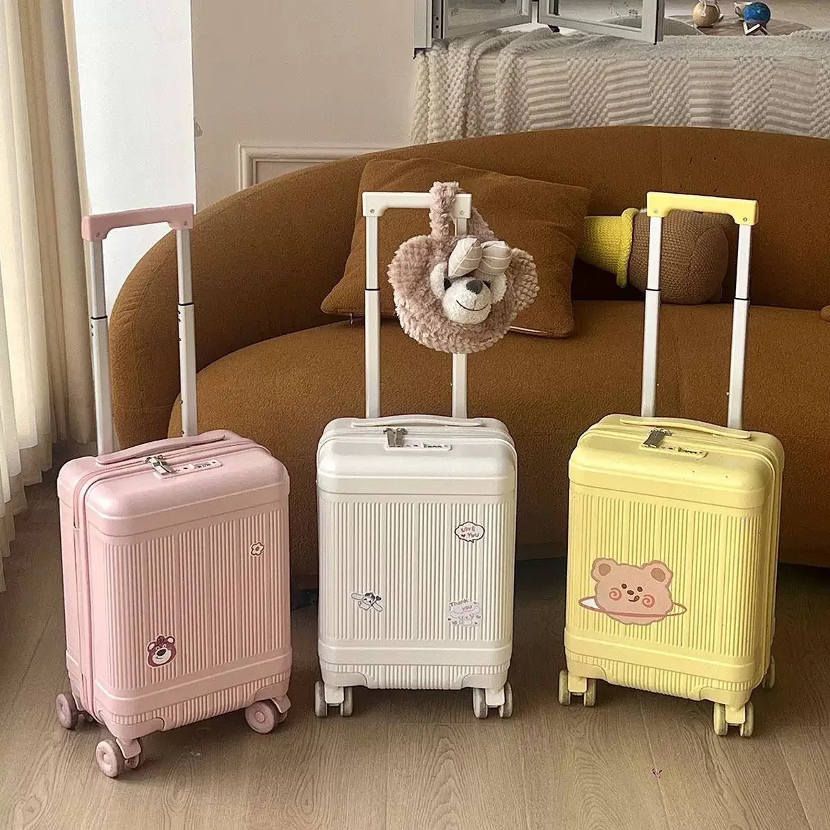 Carry-on for Children Travel Suitcase Combination Lock Kids Luggage Suitcase Ultralight zipper Suitcase for Children