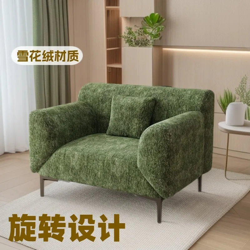 Italian creative rotatable armrest sofa designer, leisure chair hotel home bed and breakfast functional sofa