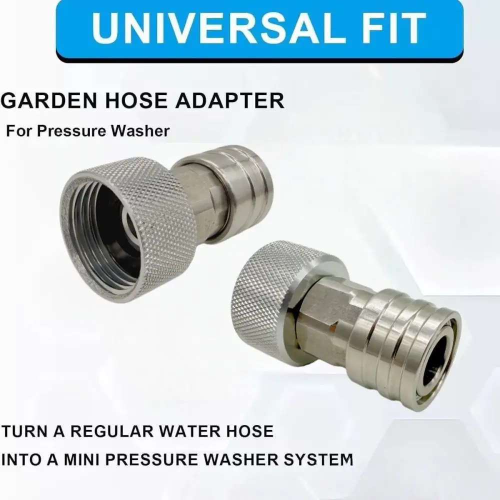 Premium Garden Hose Adapter 3 4 GHT Female To 1 4 Quick Connector For Watering Irrigation Sprayer Hand Tighten Joint