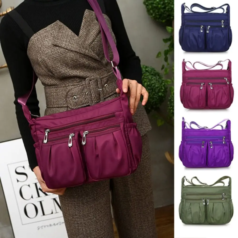 New Women Oxford Crossbody Bag Large Capacity Shoulder Bag Multi-pocket Female Bag Shopping Travel Lady Handbag Leisure Purse