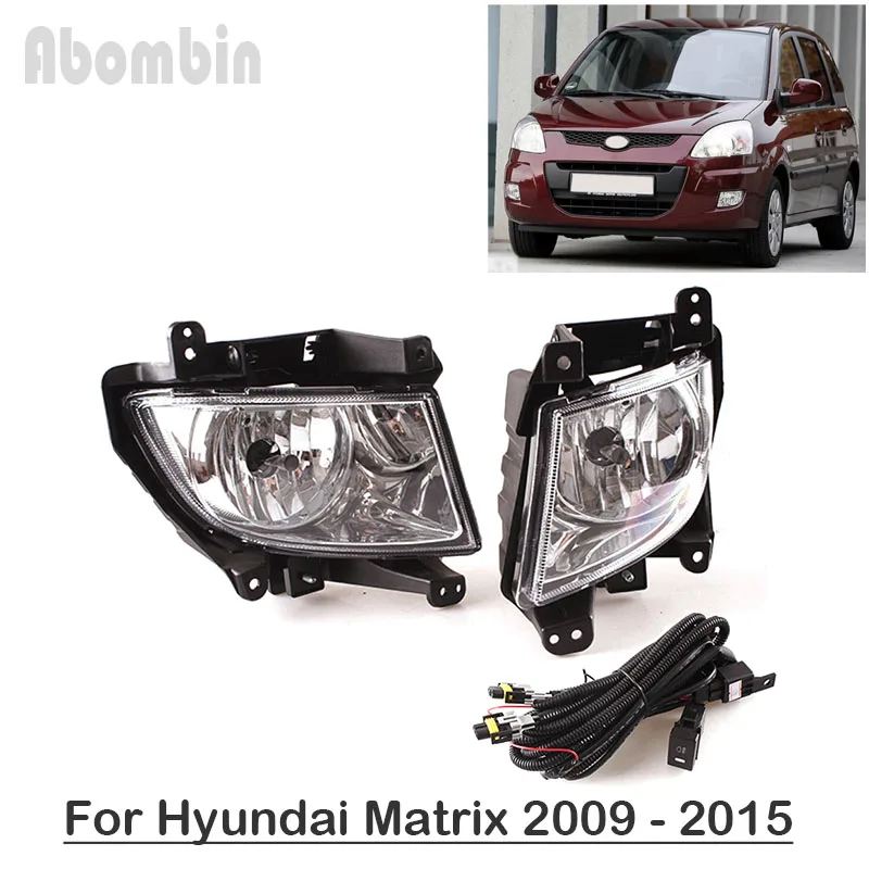 

Front Bumper Lamp Daytime Running Fog Light Assembly with Wiring Kit For Hyundai Matrix 2009 2010 2011 2012 2013 2014 2015