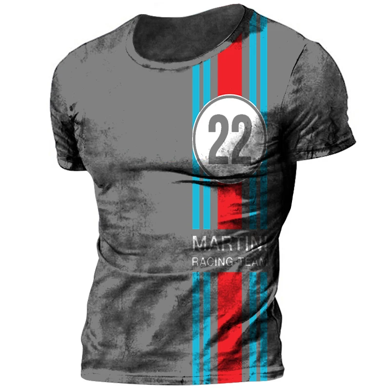 Vintage Men's 22 Number T-shirt Men's Summer Quick Dry Casual T-shirt Plus Size Clothing 2023 Street New Sports Social T-shirts