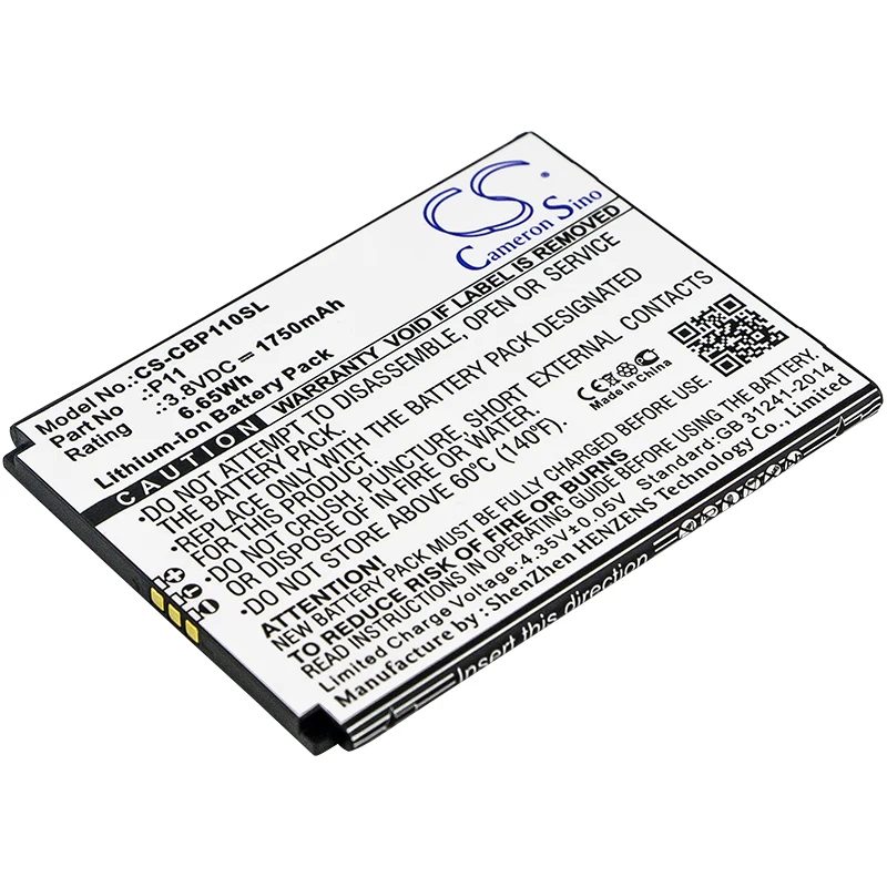 CS 1750mAh / 6.65Wh battery for Cubot P11 P11