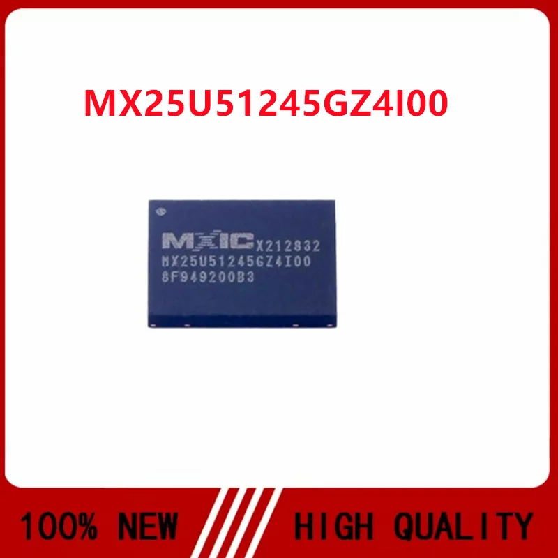 2PCS/LOT MX25U51245GZ4I00 MX25U51245GZ4100 6*8mm QFN-8 Integrated circuit IC chip