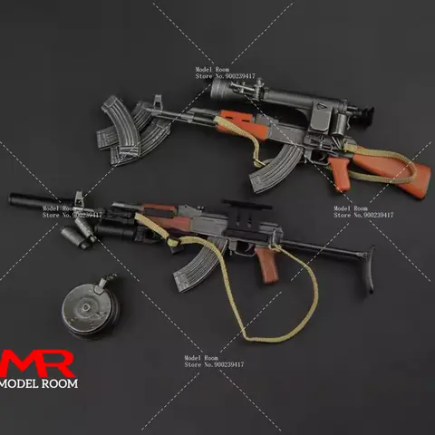 ZYTOYS ZY2007 ZY2008 ZY2012 ZY2021 1/6 AK47 AKS47  PPSh41 Rifle Gun Model Plastic Scene Props for 12" Soldier Action Figure Body