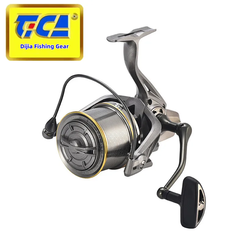 

New Type Far Distance Throwing Wheel with No Gap Spinning Wheel, Sea Pole 14000 Fishing Wheel, Fishing Line Wheel