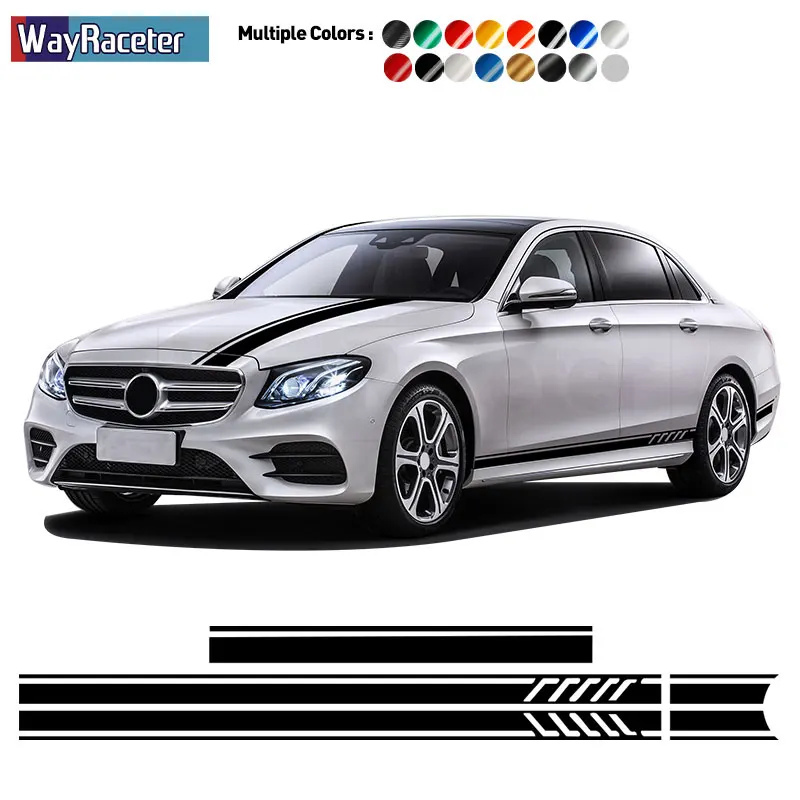 Edition 1 Car Hood Door Side Stripes Sticker For Mercedes Benz E Class W212 A207 C207 W213 A238 C238 E63 AMG E300 Accessories