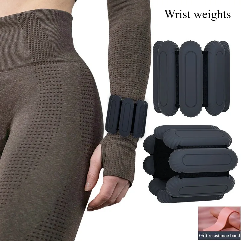 1 Pair Women Yoga Pilates Adjustable Arm Leg Weight Wearable Bracelet Men Running Walking Bracelet Weights Fitness Equipments