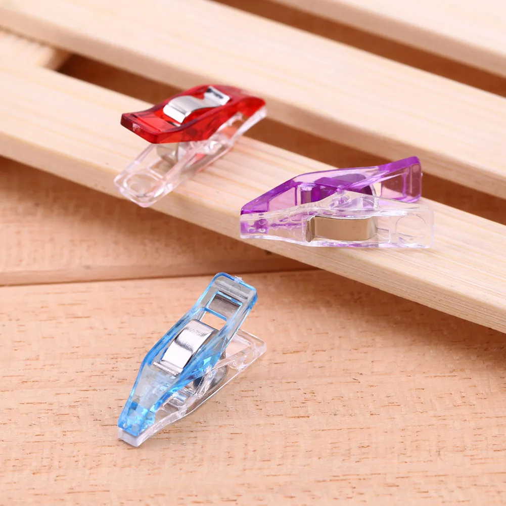 50pcs Plastic Wonder Clips Holder for DIY Patchwork Fabric Quilting