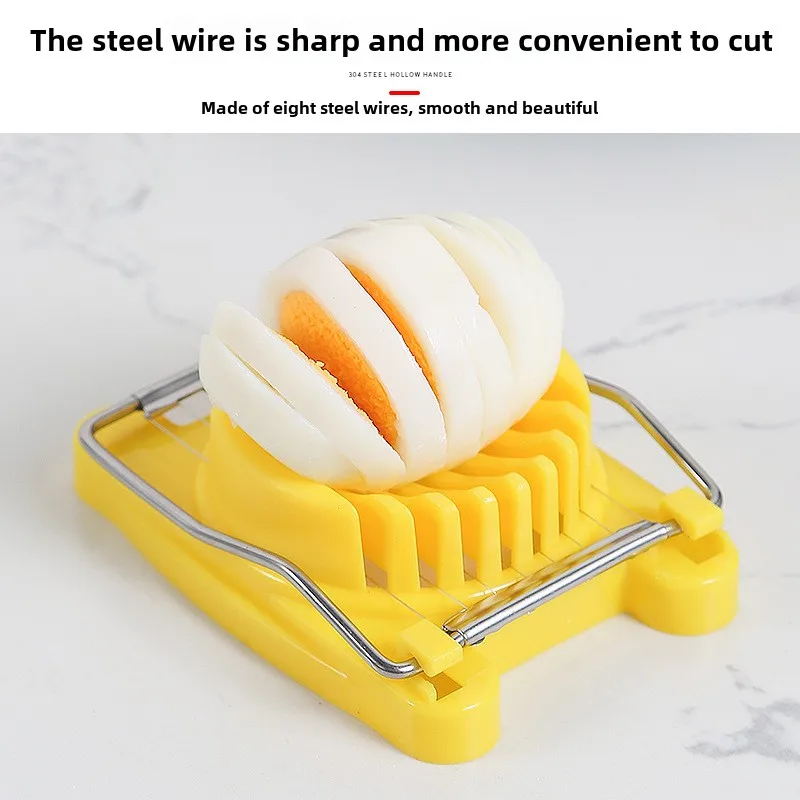 Plastic single-head egg cutter Egg sliced fancy split flap cut pine egg function egg cutter tool egg cutter