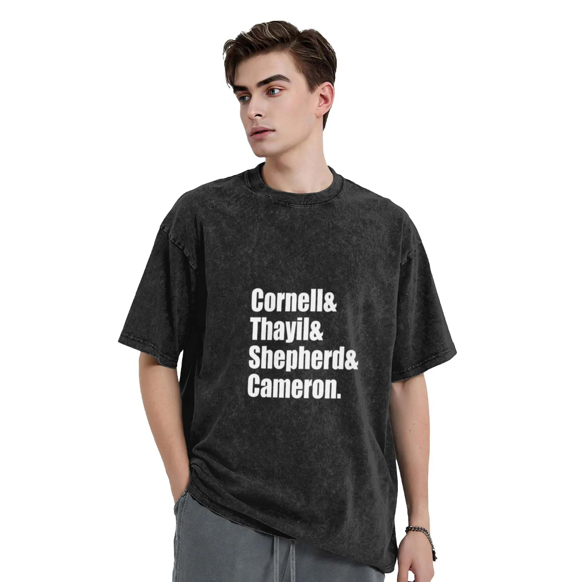 SG last names Unique Trendy A Washed T Shirt Men's Women's Oversized Cotton Tees Tops
