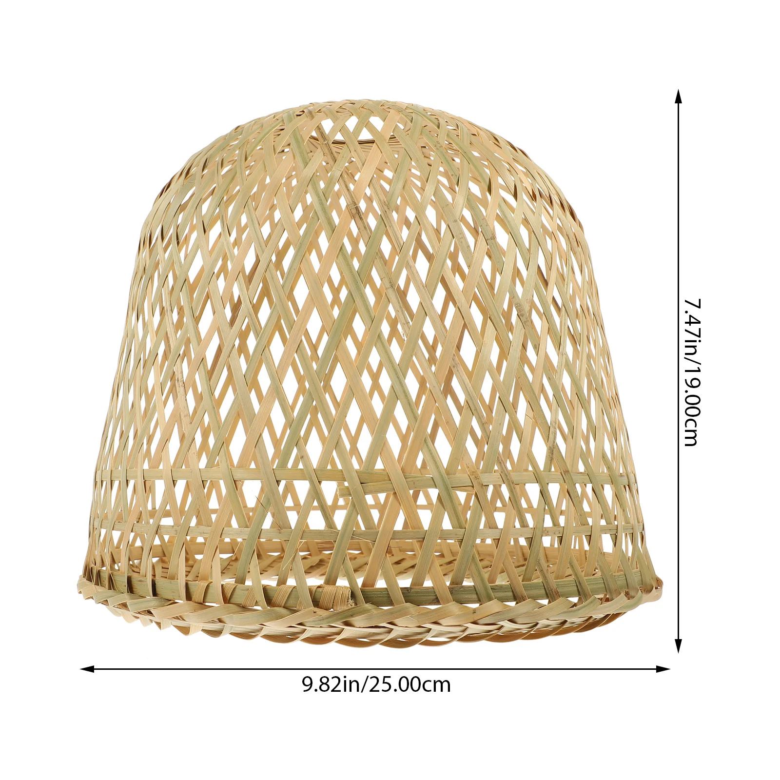 Bamboo Lampshade Small Screen Shades for Floor Woven Cage Black Chandelier Decorative Light Covers Hanging Bedroom