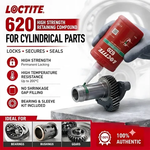 Loctite 620 Original Green Anaerobic Retaining Compound High Temperature Threadlocker 50ml 250ml Sealant for Industrial Use