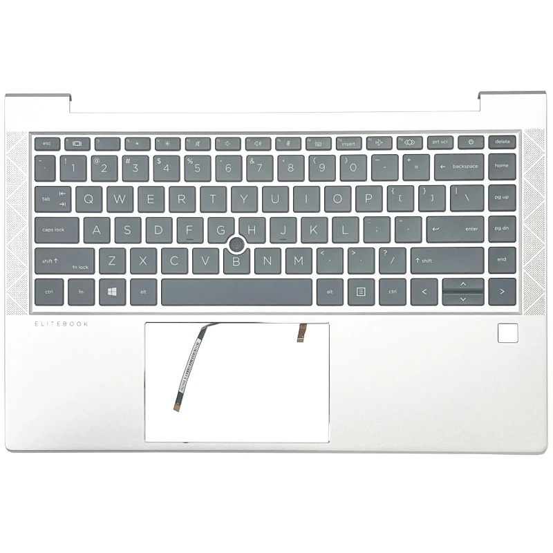 New US Latin Spain Keyboard For HP EliteBook 840 G8  G7 740 745 845 G7 G8 Laptop Palmrest Top Backlight Keyboard Replace Case