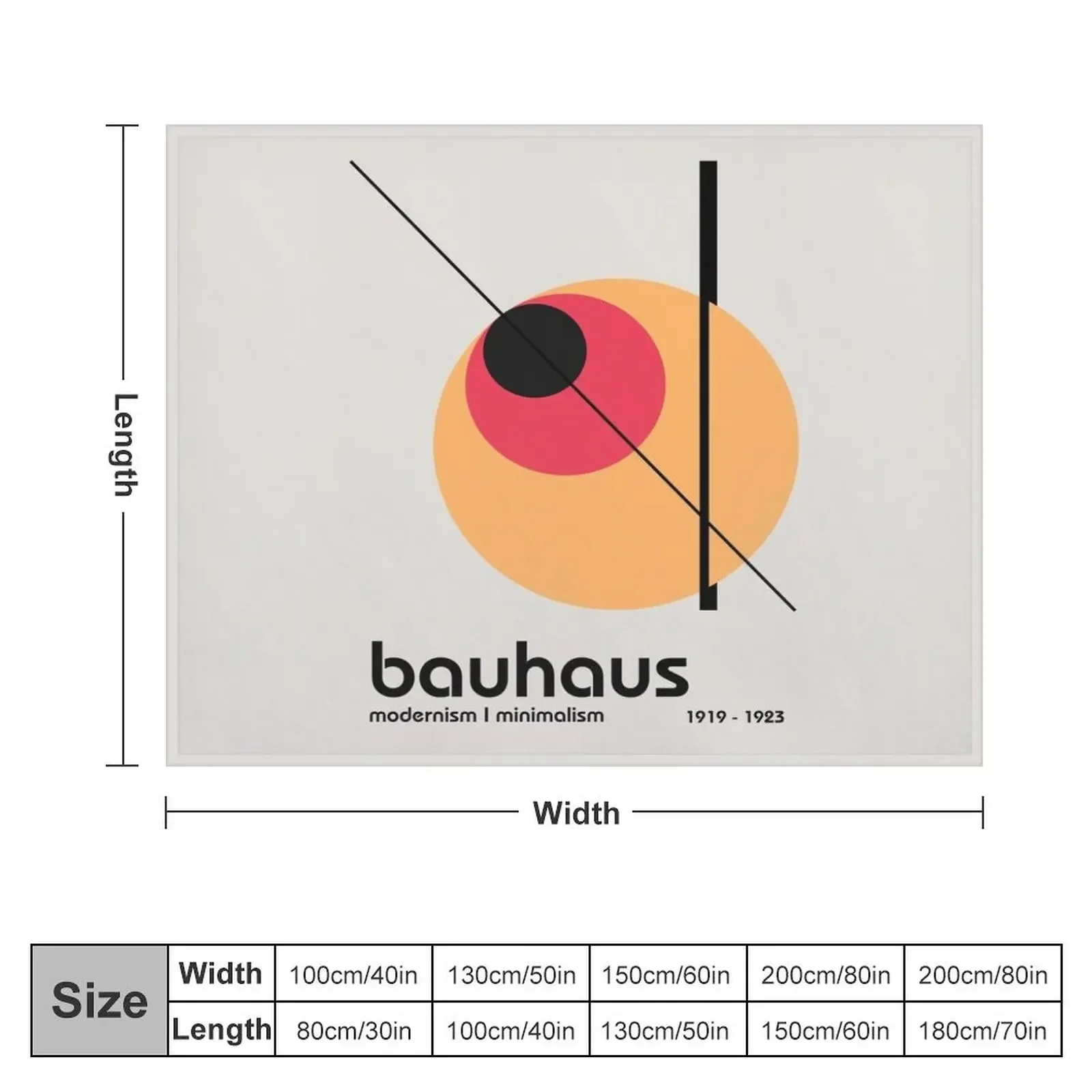 Bauhaus Modernism I Minimalism 1919 - 1923 Throw Blanket Sleeping Bag Luxury Thicken Weighted Blankets