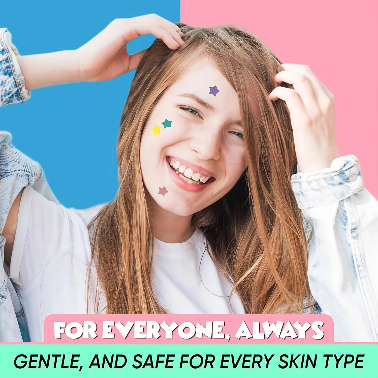 Hydrocolloid acne patch facial cleansing care essence, tool accessory, invisible and waterproof, suitable for all skin types