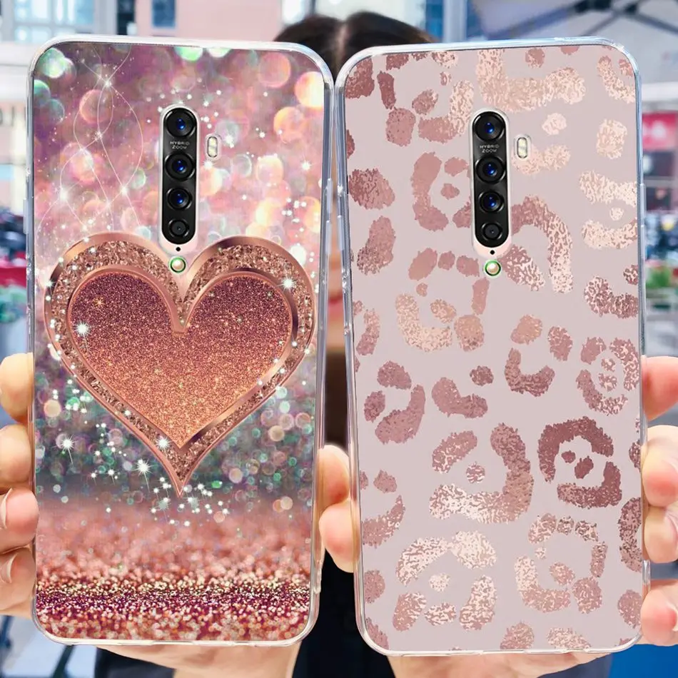 For OPPO Reno2 2F 2Z Phone Case Reno 2 Reno2 F / Z Elegant Printing Soft Silicone Clear TPU Back Cover