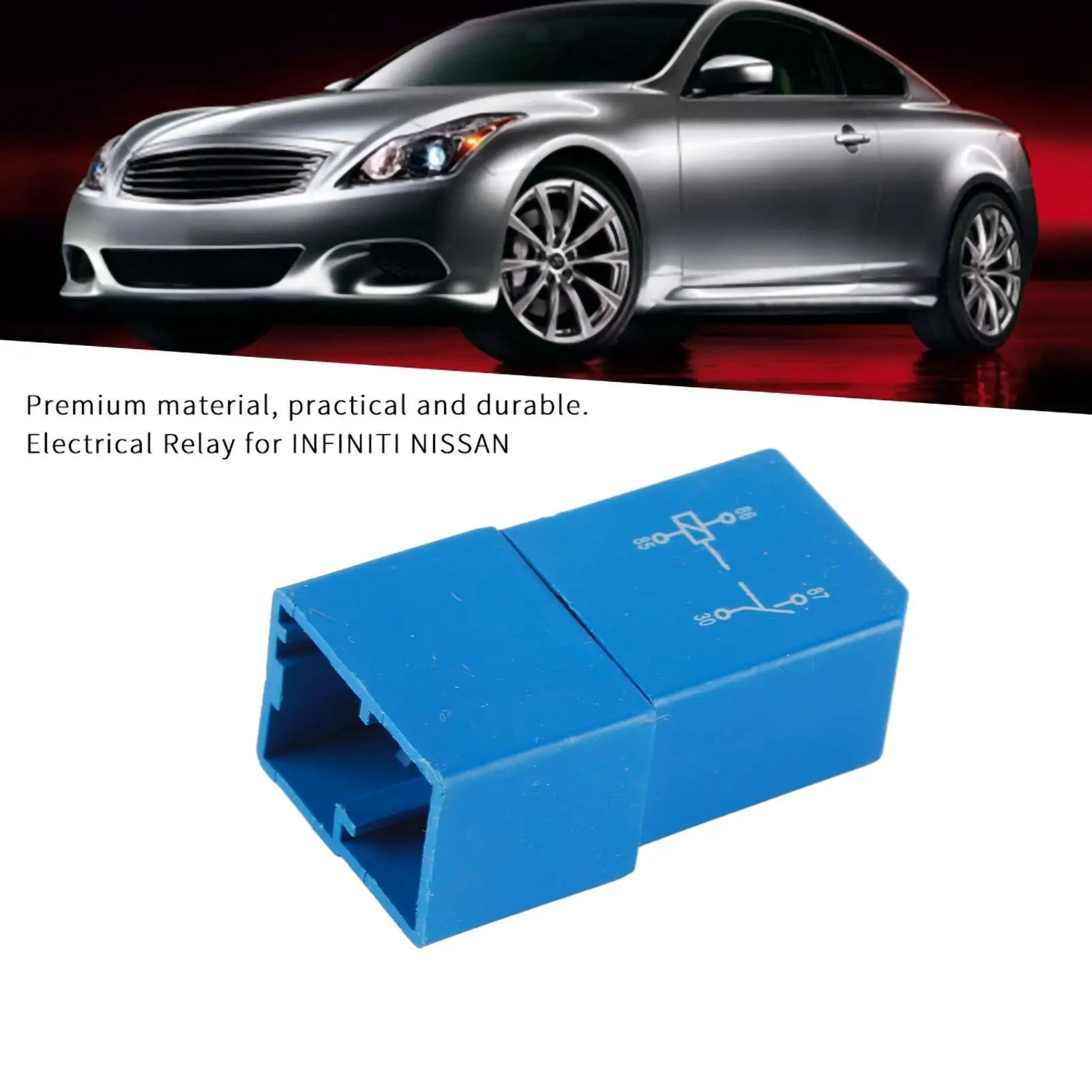 Electrical for relay 25230-79917 2523079917 Fits G37 2002 2003 2004 2005 2006-2015 Metal+Plastic Blue for White