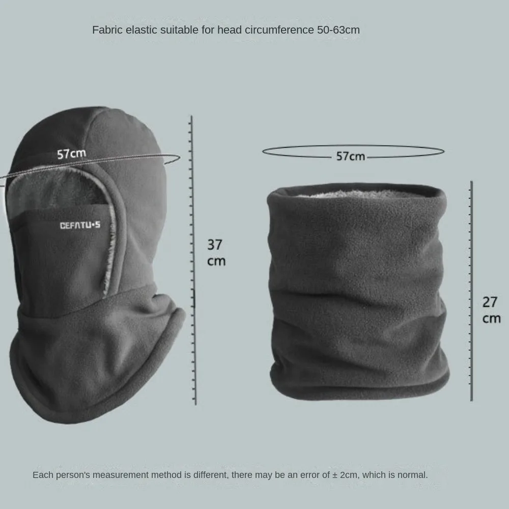 Winter Balaclava Ski Mask Thermal Windproof Neck Cover Hooded Hat Men Women Polar Fleece Warm Cycling Running Hiking Scarf view 5