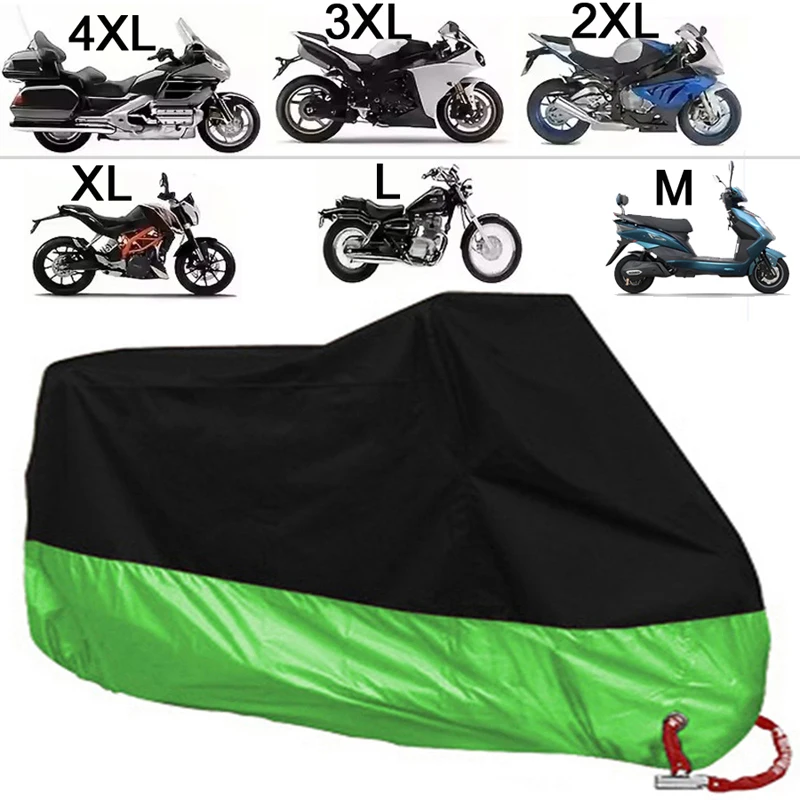All Season Motorhoes Zilver Zwart Zon Reflecterend Waterdicht Stofdicht UV-bescherming voor Moto Scooter M tot 4XL 2025