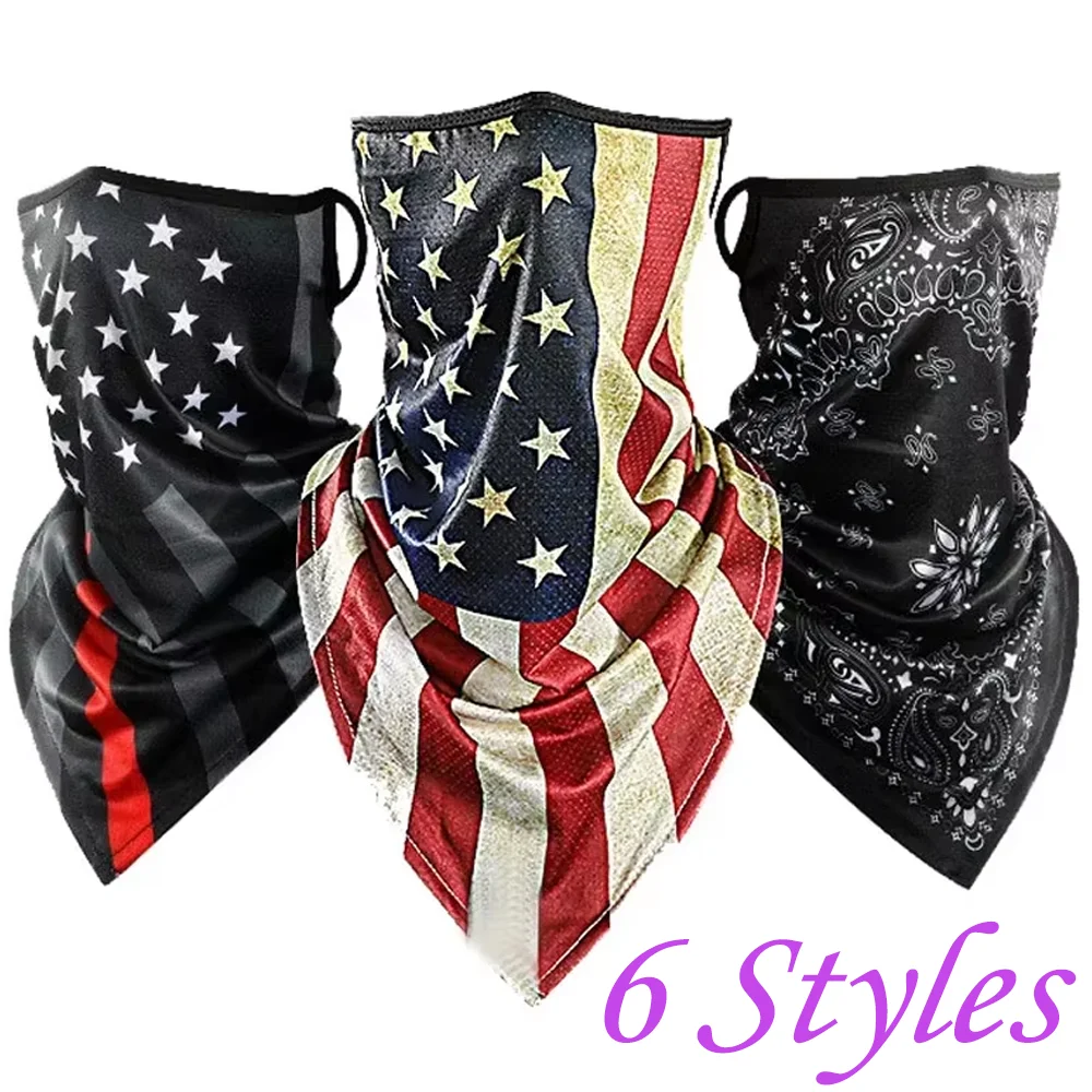 Motorcycle Ice Silk Face Mask Summer Outdoor Anti-UV Headwrap Running Riding Face Shield Sport Scarf Headwrap Moto Accessories